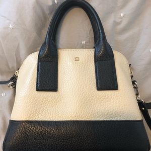 Kate Spade satchel handbag (black and cream)